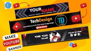 How To Make YouTube Banner On Mobile | YouTube Banner Kaise Banaye Mobile per  | Pixellab Tutorial