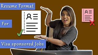 Resume for Visa Sponsored jobs | Free Resume Template 2024 | Resume for Software Engineers