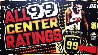 NBA 2K18 ALL 99 OVERALL CENTER BIGMAN RATINGS, BUILDS, BADGES - BEST 99 RATINGS FOR ALL ARCHETYPES