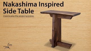 Nakashima Inspired Side Table Project Preview