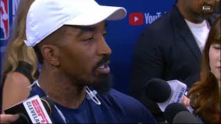 J.R. Smith Talks About His Fault In Game 1 | Warriors vs Cavaliers NBA Finals | June 2, 2018