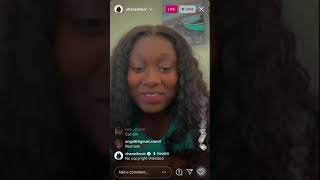 Shaneil Muir talking about her man on ig live