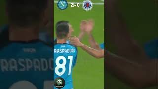 Highlights Napoli VS Rangers UEFA Champions League #shorts