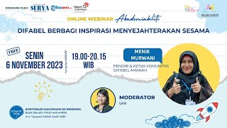 Menik Murwani : Difabel Berbagi Inspirasi Menyejahterakan Sesama