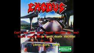 Exodus - Only Death Decides {where you'll karaoke}