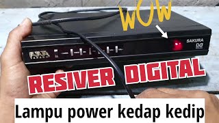 Resiver Digital lampu power kedip kedip