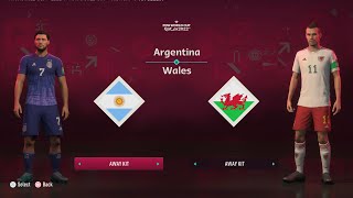 FIFA 23 | COPA MUNDIAL QATAR 2022 | ARGENTINA VS WALES | 4K 60FPS | PS5