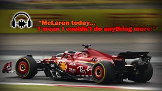 Charles Leclerc post-race team radio after gets P4  #ChineseGP 2024