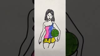 little sports girl 🏀 ⛹️‍♀️ satisfying #trending #viral #art #satisfying #cute #love #shorts