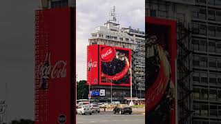 Primera Publicidad 3D en Buenos Aires, Obelisco #shorts