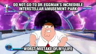 do not go to dr. eggman's incredible interstellar amusement park; worst mistake of my life