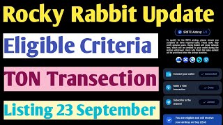 Rocky Rabbit Eligible Criteria | Listing Confirm Bitget, Gate io, MEXC | withdraw Update #viralvideo