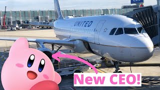 United A319 FIRST CLASS: The Rise of Kirby!