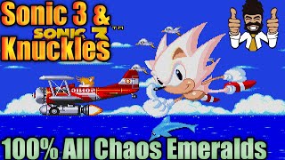 Sonic 3 & Knuckles 100% All Chaos Emeralds Sonic Playthrough