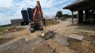 Drain Box Install & Water to the New Feed Room