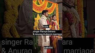 singer Ramya behara & Anurag Kulkarni marriage🥰🥰 #ramyabehara #anuragkulkarni