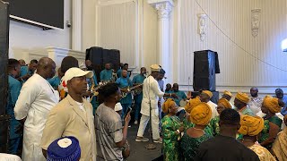 WASIU AYINDE SERENADE OONI AT BABATUNDE AND AISHA WEDDING CEREMONY.