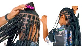 HOW TO DO KNOTLESS BOX BRAIDS. BEGINNERS FRIENDLY/DETAILED TUTORIAL/BENNYSKILLS