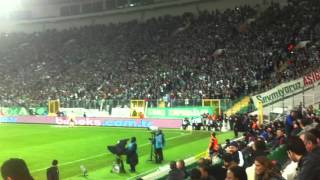 #Bursaspor #Trabzonspor #teksas tribün görüntüleri BİZİM İÇİN TRABZONA GOL