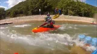 Relax kayaking at Evinos slaom course 24 05 2015