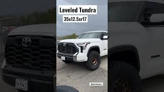 Leveled Toyota Tundra on 35x12.5xr17 #leveledtundras #toyotatundra #shorts