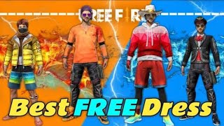 best free dress combination in free fire _ 10 pro free dress in garena free fire