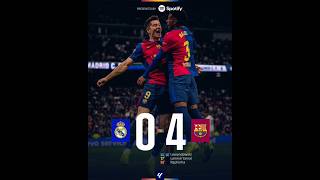 Real Madryt 0:4 FC Barcelona