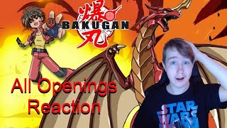 THE NOSTALGIA IS REAL! Reaction To All Bakugan openings! i love it!