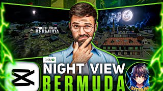 NIGHT VIEW BERMUDA VIRAL VIDEO EDITING TUTORIAL LIKH THIS 🥶 FREE FIRE VIDEO EDITING 😎 FF DRONE VIEW