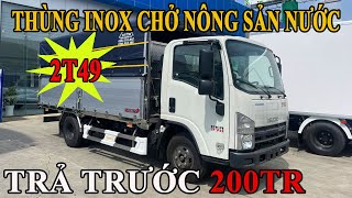 QKR270 Thùng Bạt Inox Thích hợp Cho ACE Chở Hàng Nông Sản, Xe Tải 2T49 Thùng Cao Cấp Trả Trước 200Tr