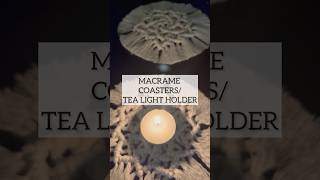 Macrame Mandala coastersI tea light holders I Macrame Diwali decor | Macrame Christmas decor