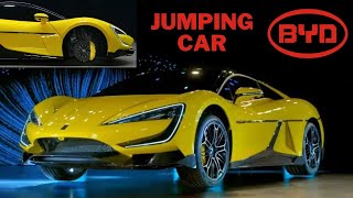 1100 hp BYD YangWang U9 EV | Jump & Driving on Three Wheels