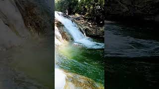 the beauty of emerald color of Mintugsok falls #viral #youtubeshorts #waterfalls #viralvideo