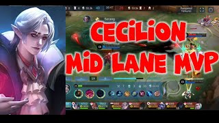 CECILION MID LANE MVP#mlbb