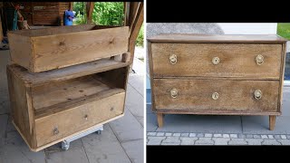 Restaurierung Eichenkommode 1800 - Restauration of an oak dresser around 1800