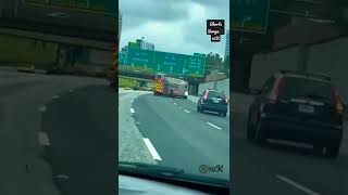 firefighter drifting on the freeway 🚒⁠⁠ #viralvideo