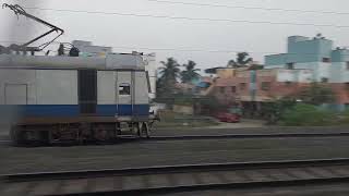 MEMU and EMU parallel entry to Guduvanchery | Indian Railways |