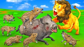 अनाथ सूअर का बच्चा और माँ शायरी Hindi Kahani Moral Stories #cartoons #sher #funnyanimalvideos