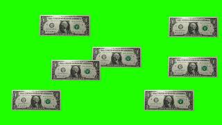 Money Falling / Money Rain Green Screen