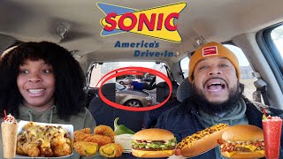 Drama At Sonic Drive Thru!!  Trying #sonic New Menu Items //We Got Sick!! #2024 #mukbang