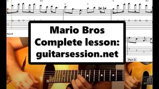 Super Mario Bros Guitare jazz manouche tablature  !