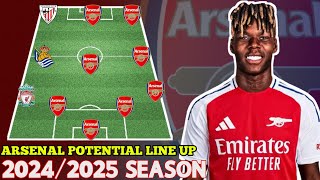 🔴 ARSENAL POTENTIAL STARTING LINE UP WITH SUMMER CONFIRMED TRANSFERS & RUMOURS 2024🟢✅