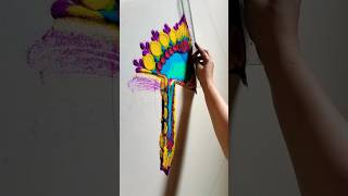 Gudhipadva Rangoli#flowerrangoli #beautiful #youtubeshorts #shorts