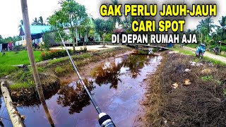 MANCING GABUS DI PARIT KECIL DEPAN RUMAH WARGA