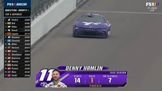 FIRST ROUND QUALIFYING FINISH (GROUP A) - 2024 ENJOY ILLINOIS 300 NASCAR CUP SERIES AT GATEWAY