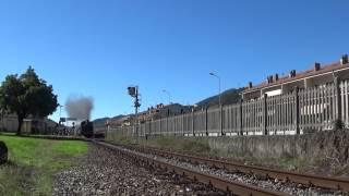 Locomotiva 880 051 in transito a Quarona (VC)