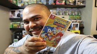 Sonic Mania Nintendo Switch Unboxing and Game play