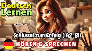 Schlüssel zum Erfolg A2-B1 | Deutsch Lernen | Hören & Sprechen | Geschichte & Wortschatz