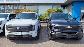 2024 Ford F150 Lightning Flash vs Chevrolet Silverado EV 4WT