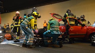 Grootschalige oefening in Botlektunnel Hoogvliet Rotterdam